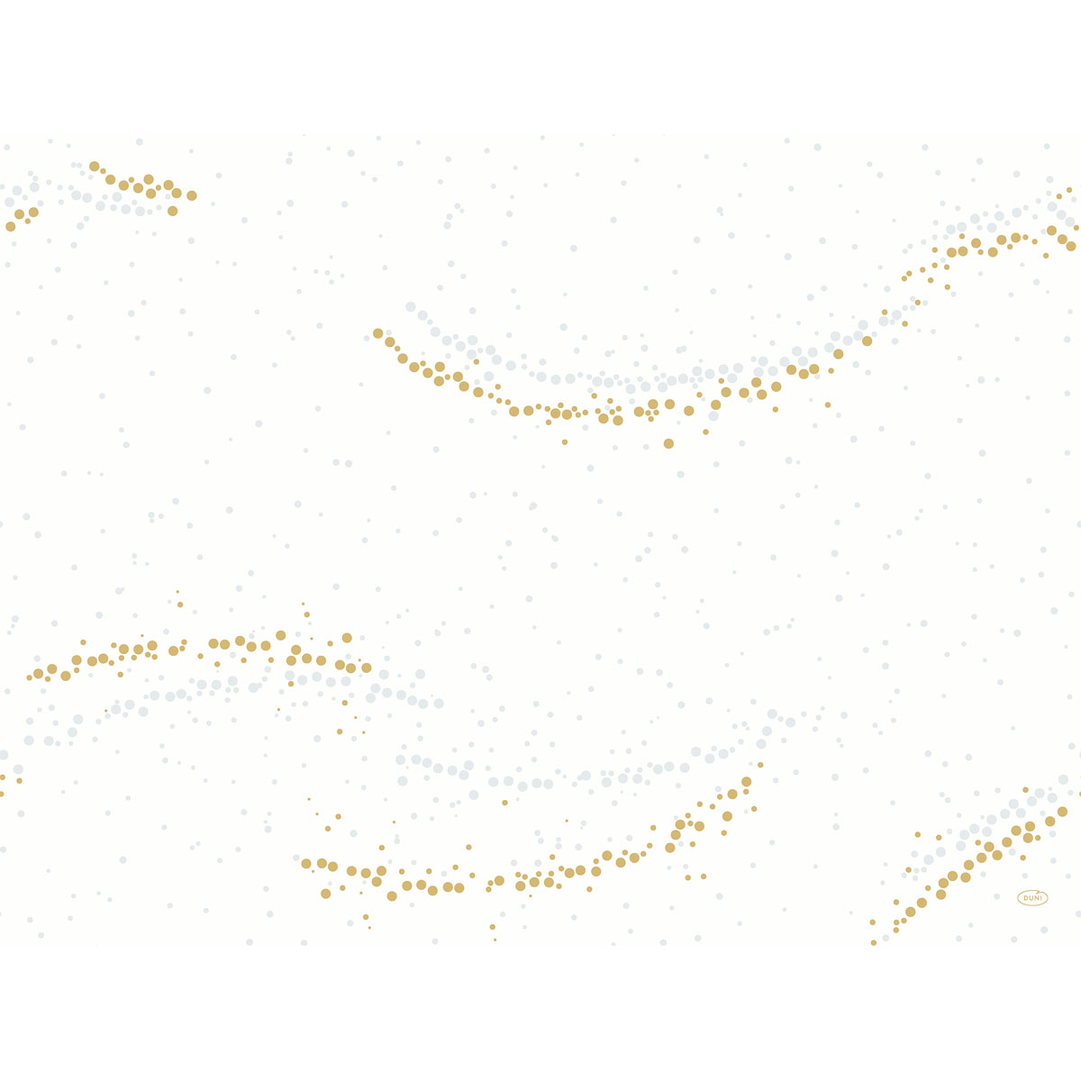 Duni Dunicel-Tischsets 30 x 40 cm Golden Stardust white          Winter 2022