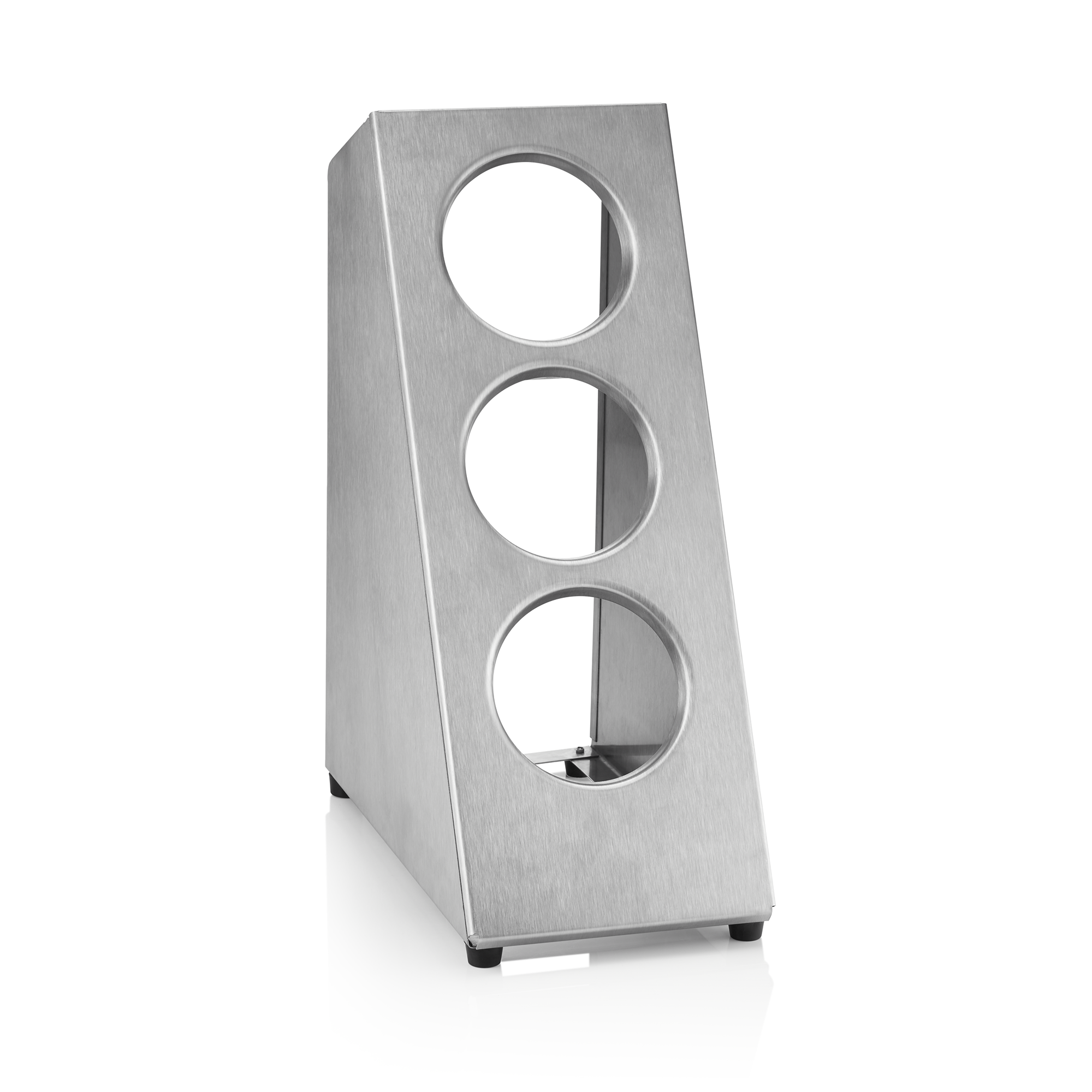 WAS Besteckbehälter Tower, 16,5 x 32 x 48 cm, für 3 Besteckköcher, Edelstahl