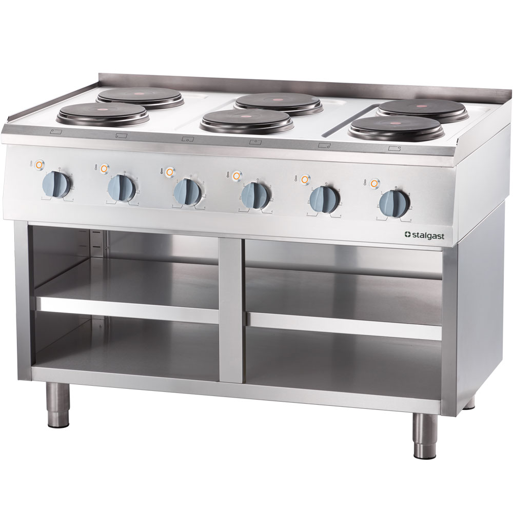 Stalgast Elektro-Kochfeld als Tischgerät mit 6 Herdplatten, Serie 700 ND