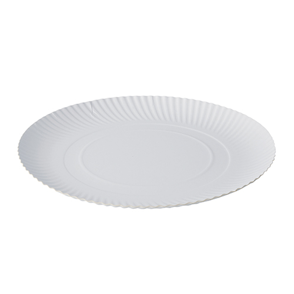 Papstar Teller, Pappe "pure" rund Ø 32 cm · 2 cm weiss