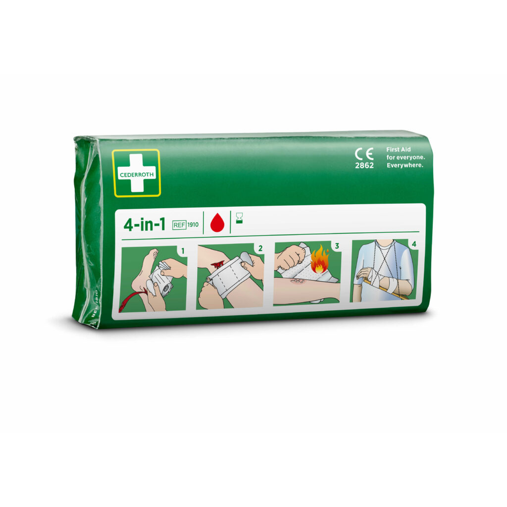 Papstar "Cederroth" 4 in 1 Blutstiller Wundverband Set, 3-teilig