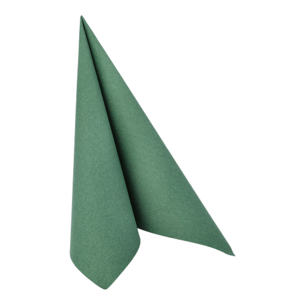 Papstar Servietten "ROYAL Collection" 1/4-Falz 40 cm x 40 cm dunkelgrün