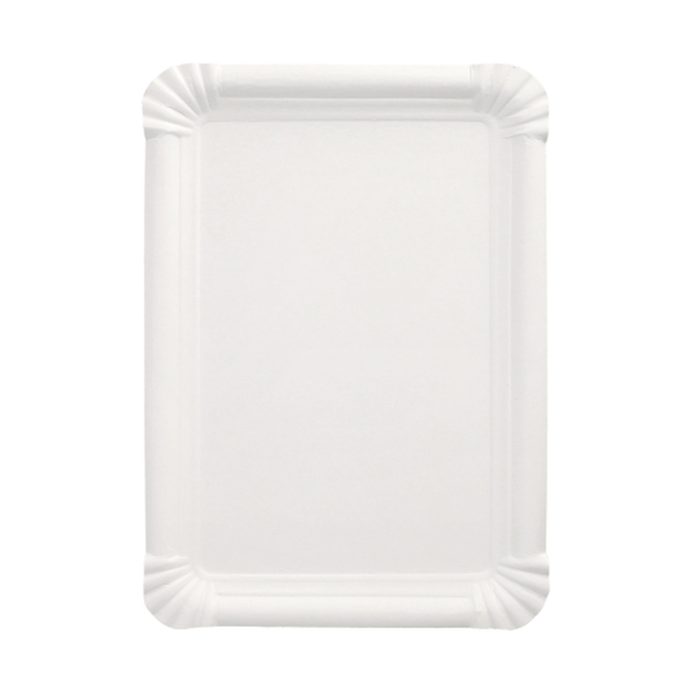 Papstar Teller, Pappe "pure" eckig 16,5 cm x 23 cm weiss