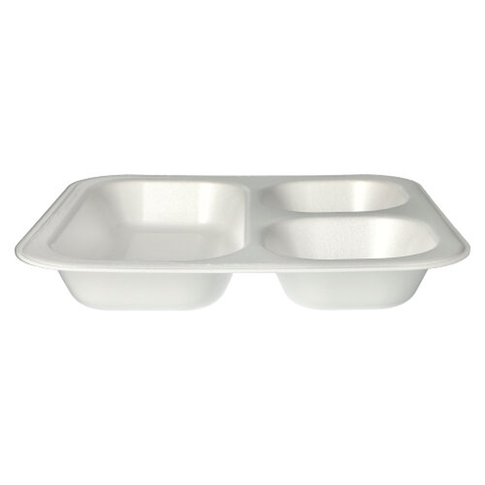 PAPSTAR Siegelschalen, XPS 3-geteilt 1150 ml 4,2 cm x 24,5 cm x 26,5 cm weiss