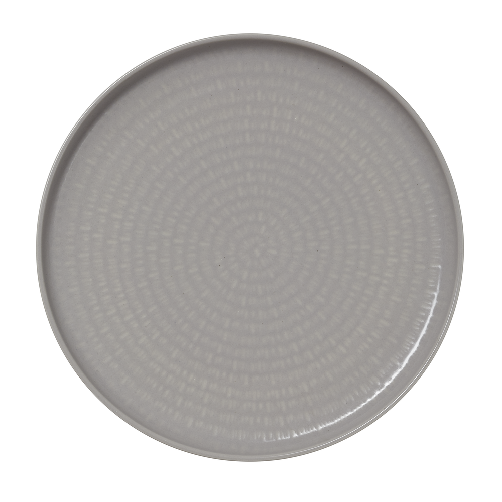 WAS Teller Set NOVA GRAPHITE, flach, Ø 27 cm, Set á 6 Stück, graphite, Porzellan