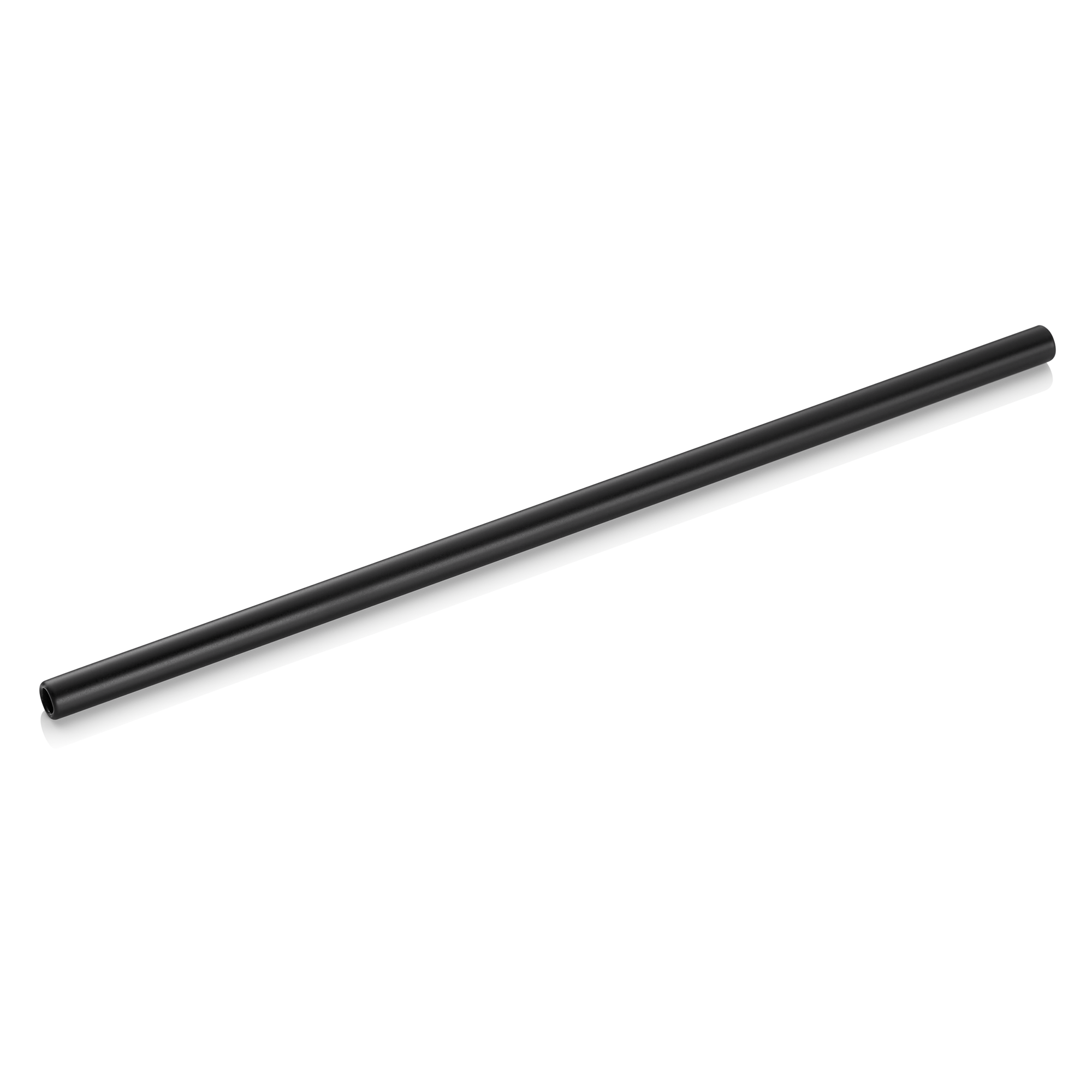 WAS Glastrinkhalm mit Bürste Set NOCTURN, 23 cm, Ø 8 mm, schwarz, Set á 50 Stück