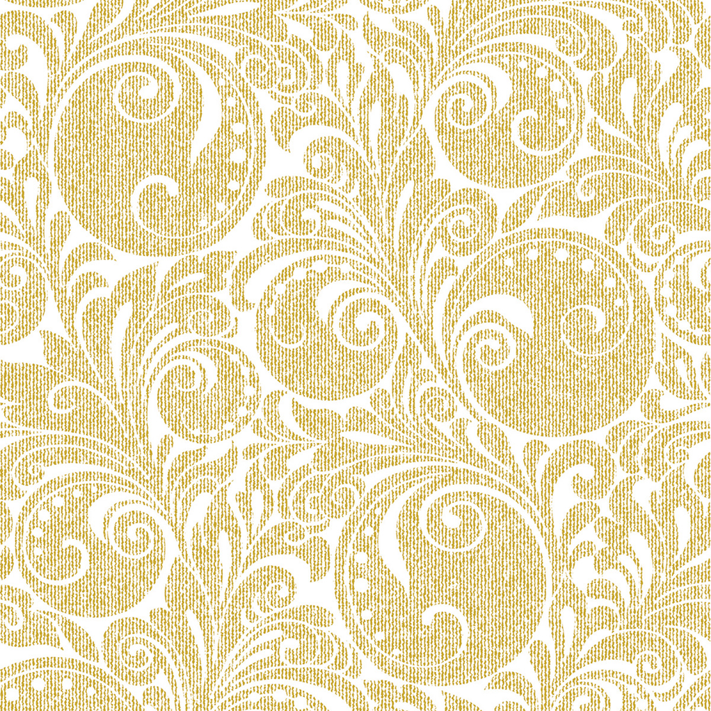 Mank Serviette Jordan weiss-gold 40 x 40 cm 1/4 Falz