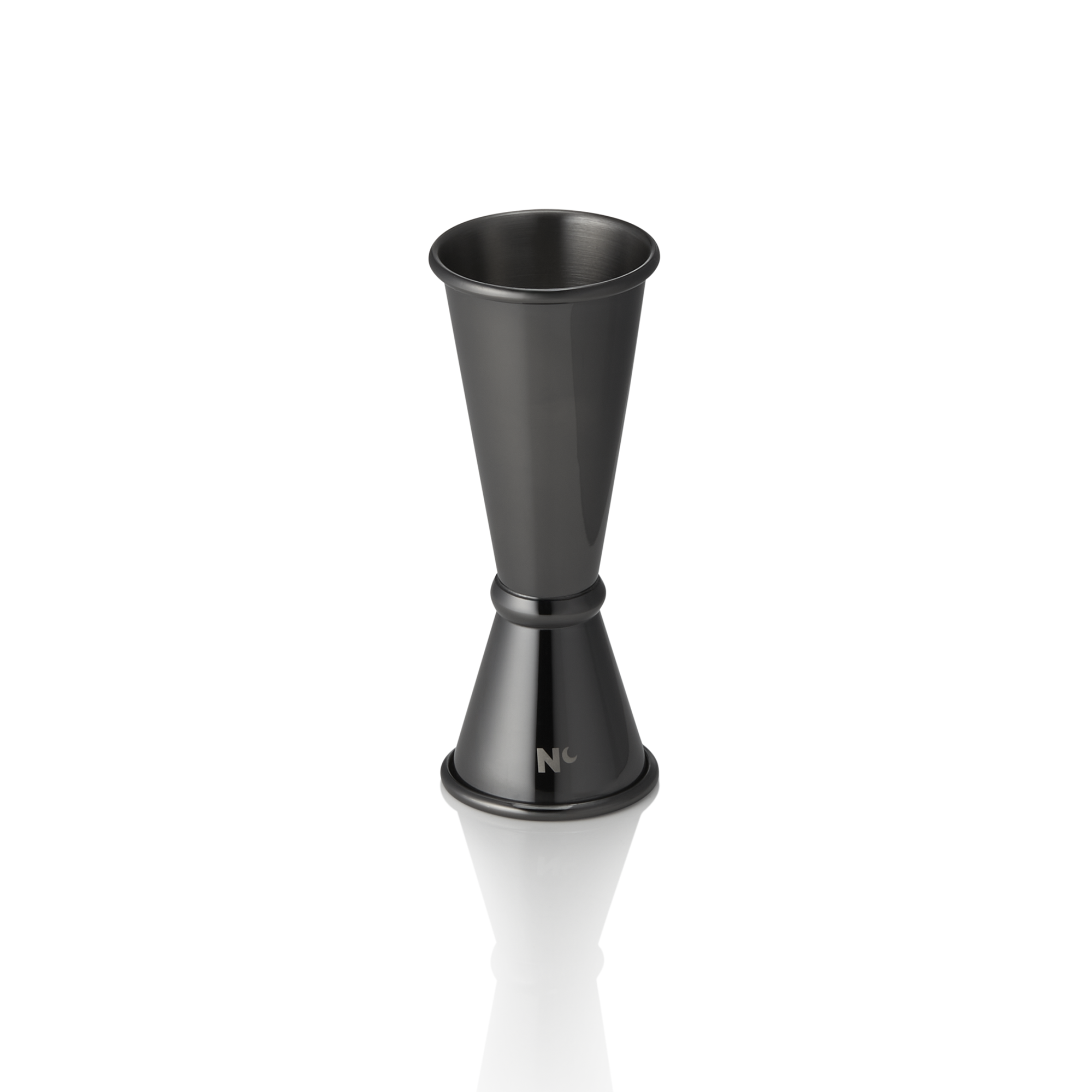 WAS Jigger Japanese Style NOCTURN, 2,5/5 cl, Ø 4,5 cm, Höhe 11 cm, gun metal, Ch