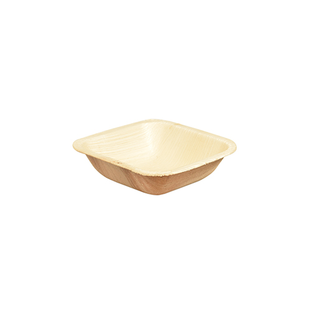 Papstar Schalen, Palmblatt "pure" eckig 100 ml 10 cm x 10 cm x 3 cm