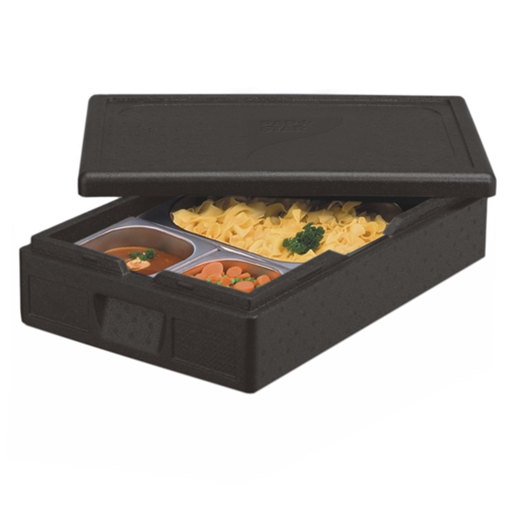 PAPSTAR EPP 60 cm x 40 cm x 18 cm schwarz Gastro-Nor