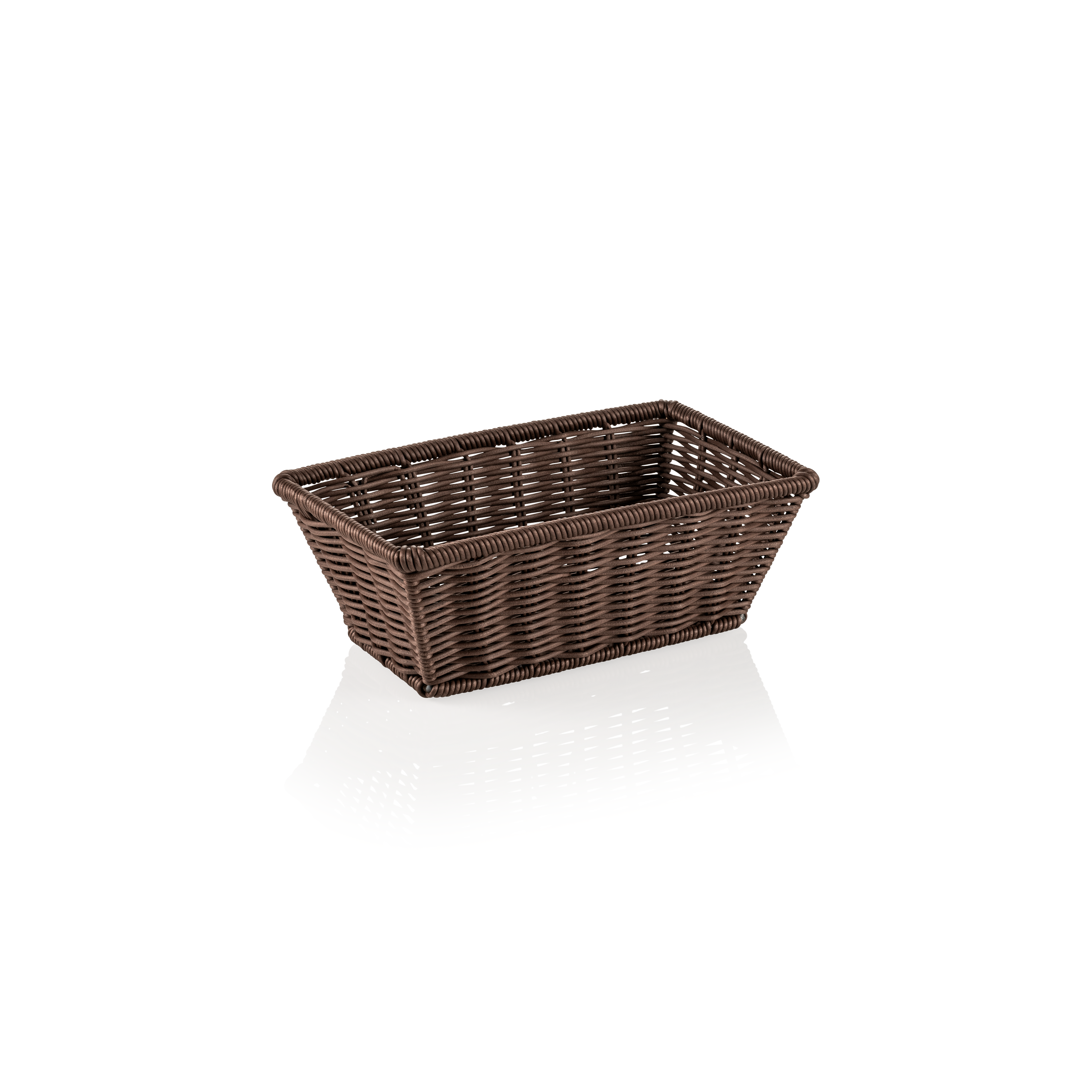 WAS GN Korb 1/4 WEAVER PRO GN Körbe, braun, Polypropylen, Chromnickelstahl 18/10