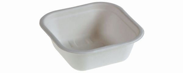 Pacovis Schale 580ml quadratisch, naturesse 155x155x56mm