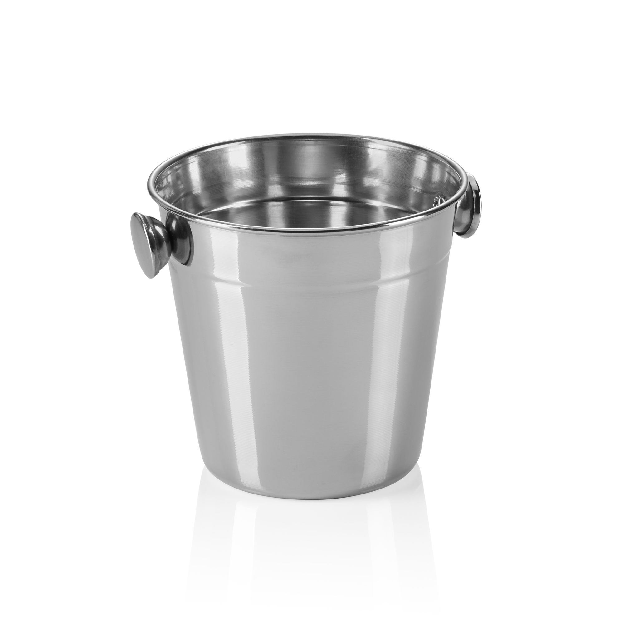 WAS Mini Eiseimer, Ø 11 cm, Höhe 11 cm, 0,50 ltr., Chromnickelstahl