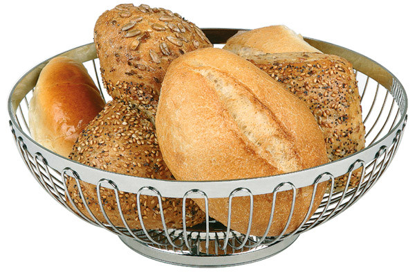 APS Brot- und Obstkorb, rund Ø 17,5 cm, H: 7 cm , 18/8 Edelstahl