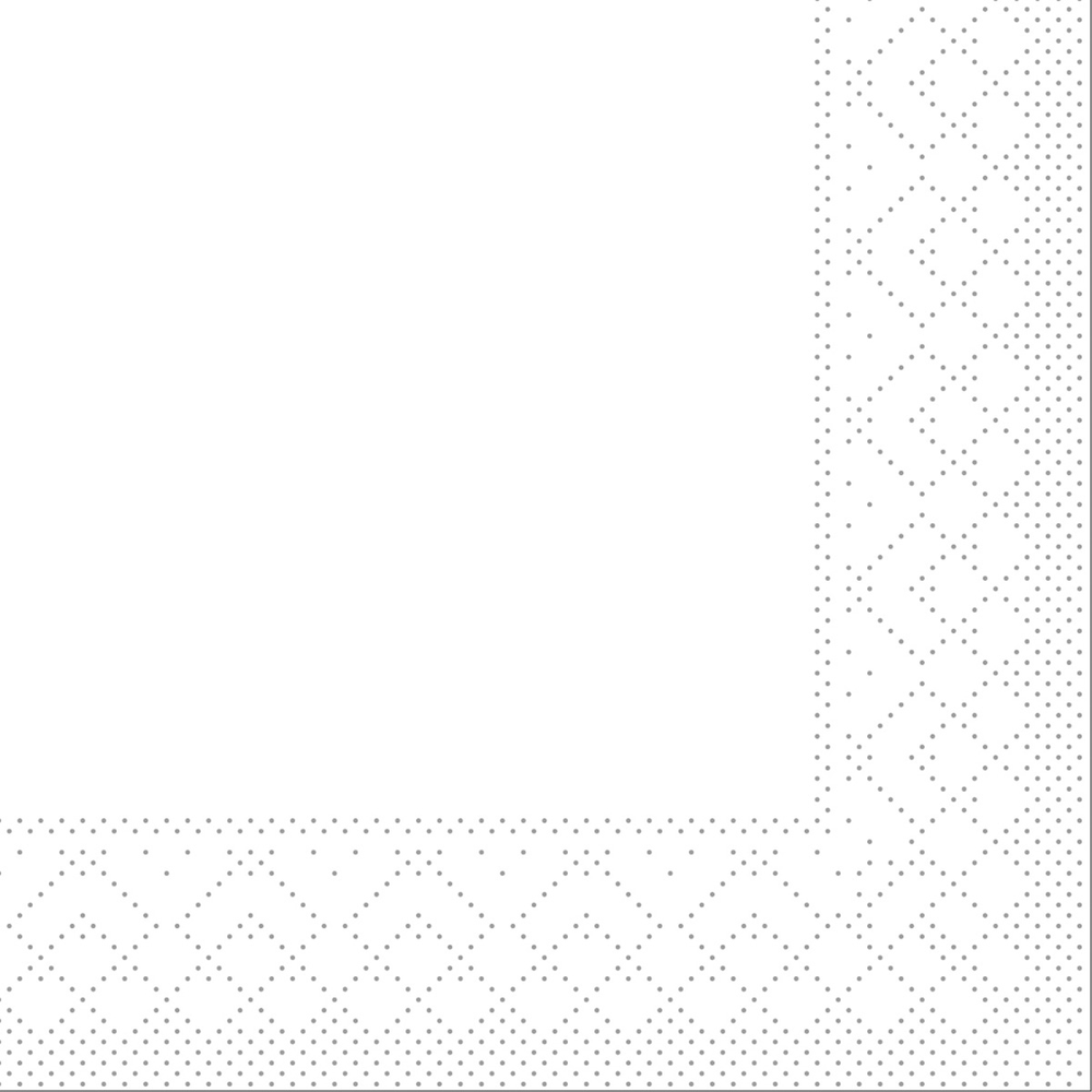 Mank Serviette Basic weiss 24 x 24 cm 1/4 Falz