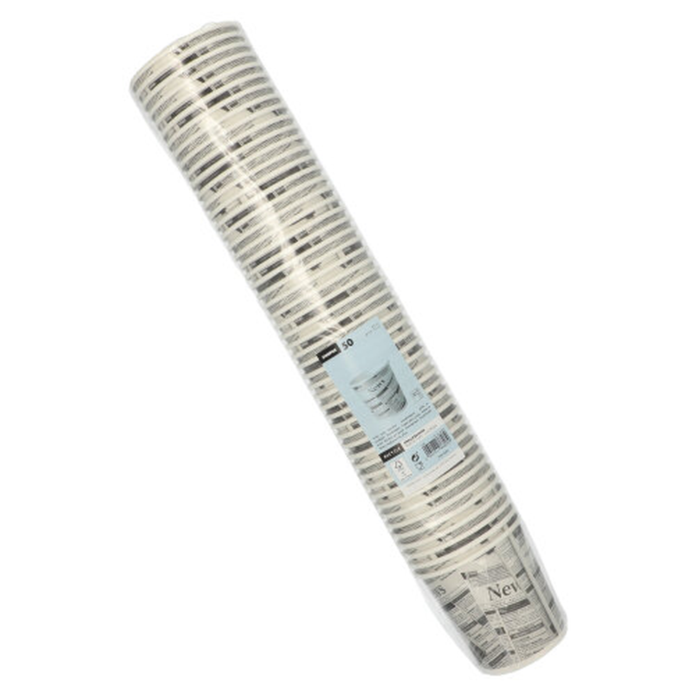 Papstar Snackbecher, Pappe "To Go" rund 470 ml Ø 9,9 cm · 9,9 cm "Newsprint"
