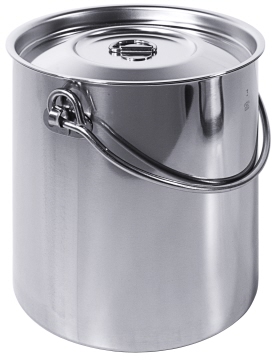 Contacto Eimer, zylindrisch 3 l mit Deckel, ohne Bodenreifen