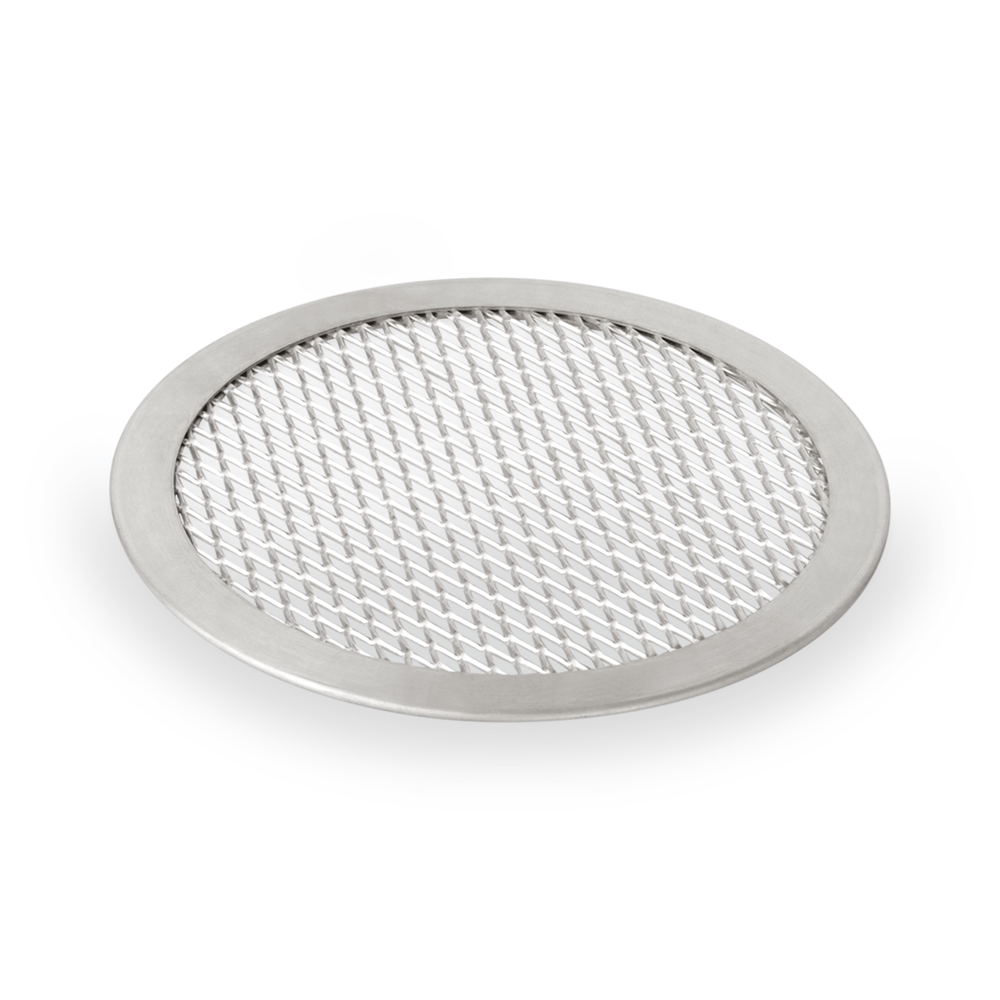 WAS Pizza Screen Set, Ø 50 cm, Perforierung 8 x 4 mm, Set á 10 Stück, Aluminium