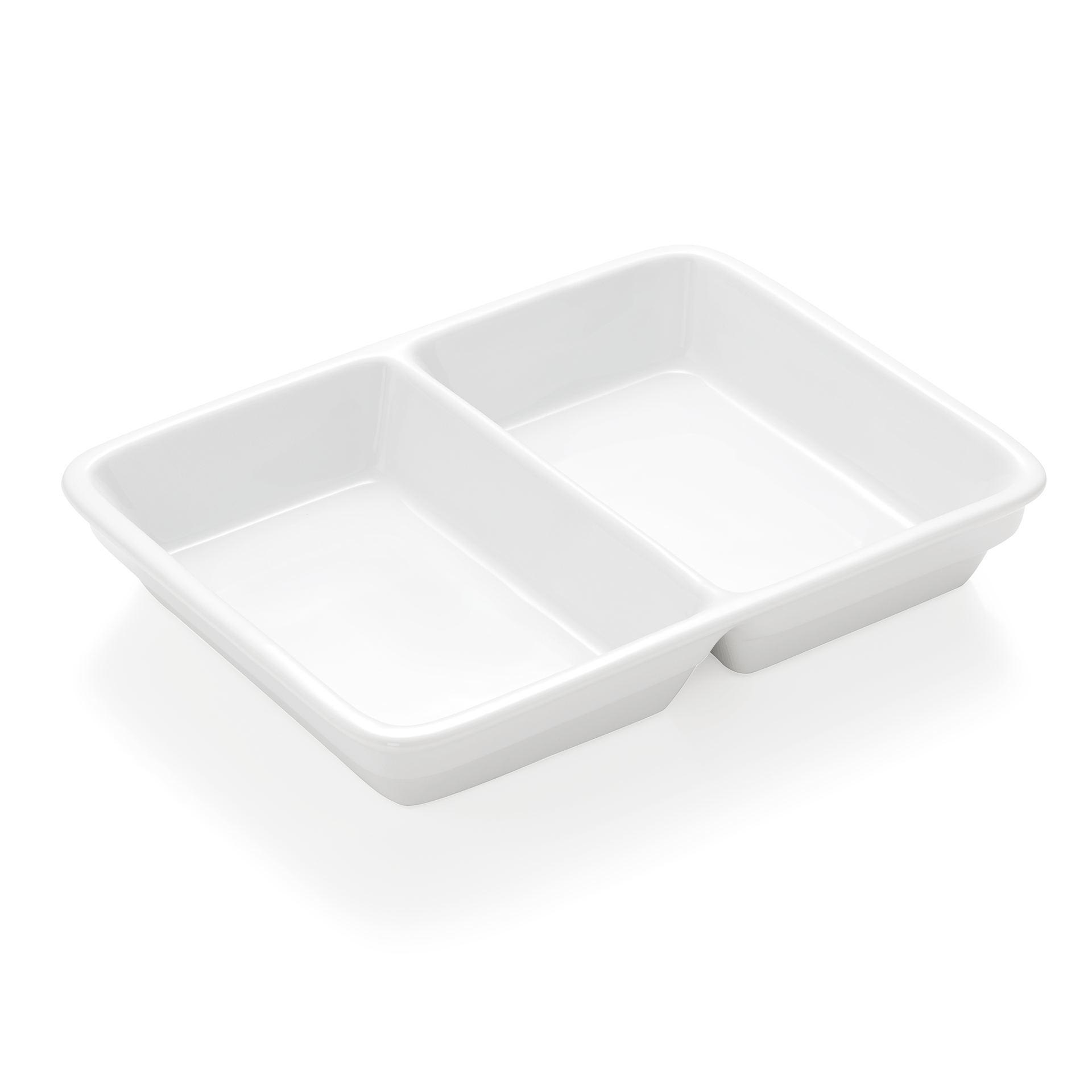 WAS Abteilschale Set HAMBURG SYSTEM, 23,5 x 17,5 x 3,7 cm, 2-fach Unterteilung, 