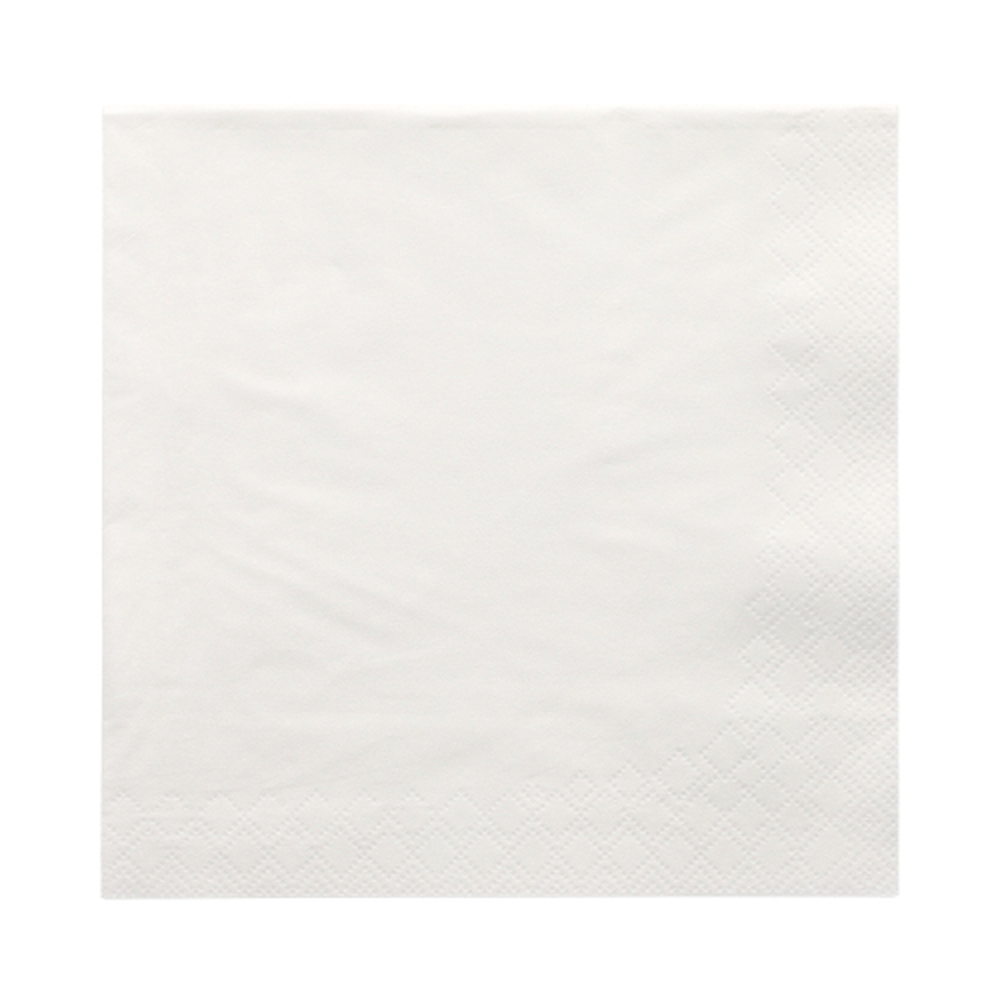 Papstar Servietten, 3-lagig 1/4-Falz 33 cm x 33 cm weiss