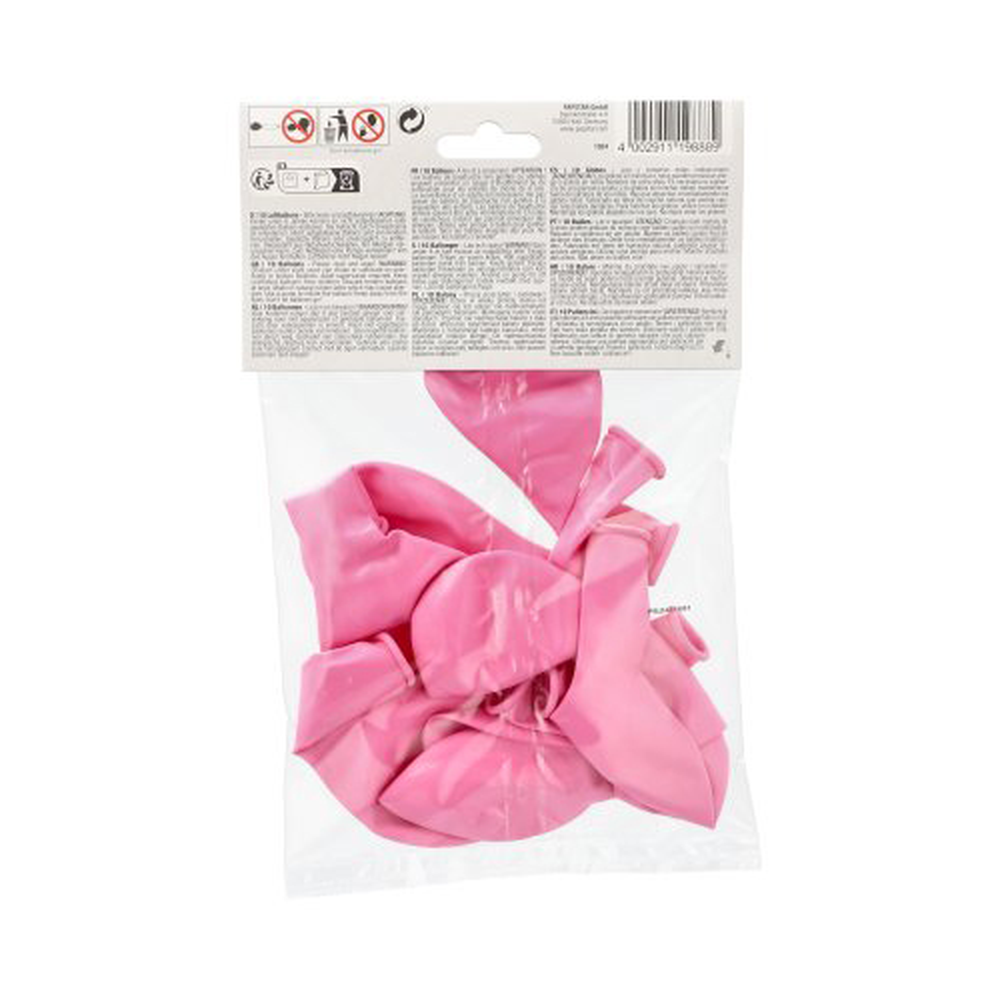 Papstar Luftballons Ø 25 cm rosa