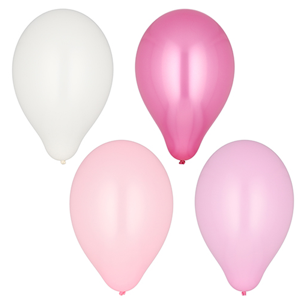 Papstar Luftballons Ø 25 cm farbig sortiert "Pink-Mix"