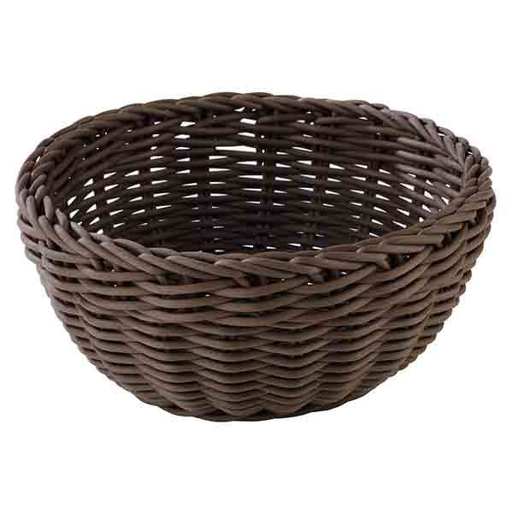 APS Korb, rund Ø 20 cm, H: 8 cm , Polypropylen, mokka