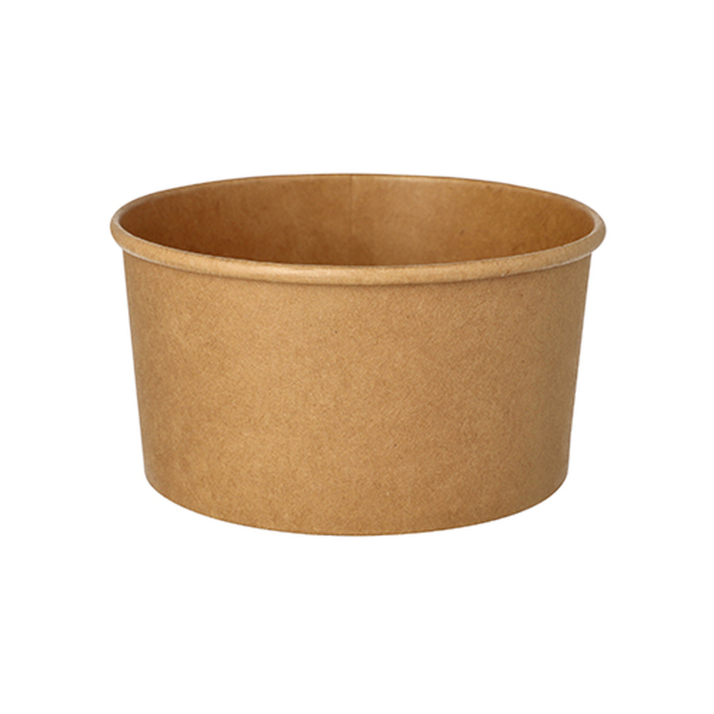 Papstar Salatschalen, Pappe rund 1000 ml Ø 15 cm · 7,5 cm braun
