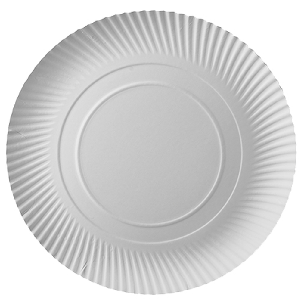 Papstar Teller, Pappe "pure" rund Ø 32 cm · 2 cm weiss