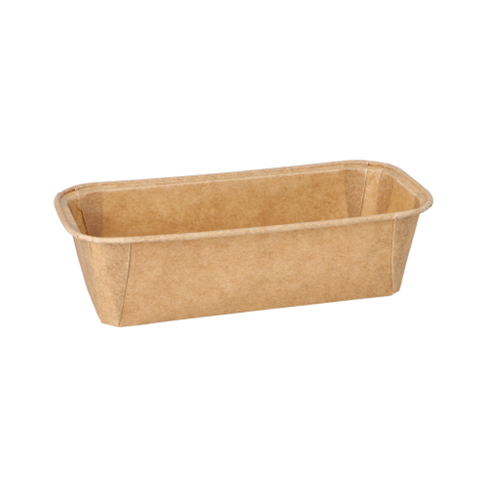 Papstar Backformen eckig 523 ml 5 cm x 8,5 cm x 18,8 cm braun