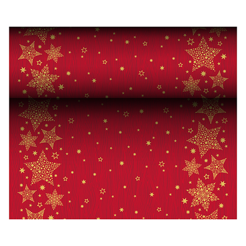 Papstar Tischläufer, stoffähnlich, Airlaid 24 m x 40 cm "Christmas Shine"