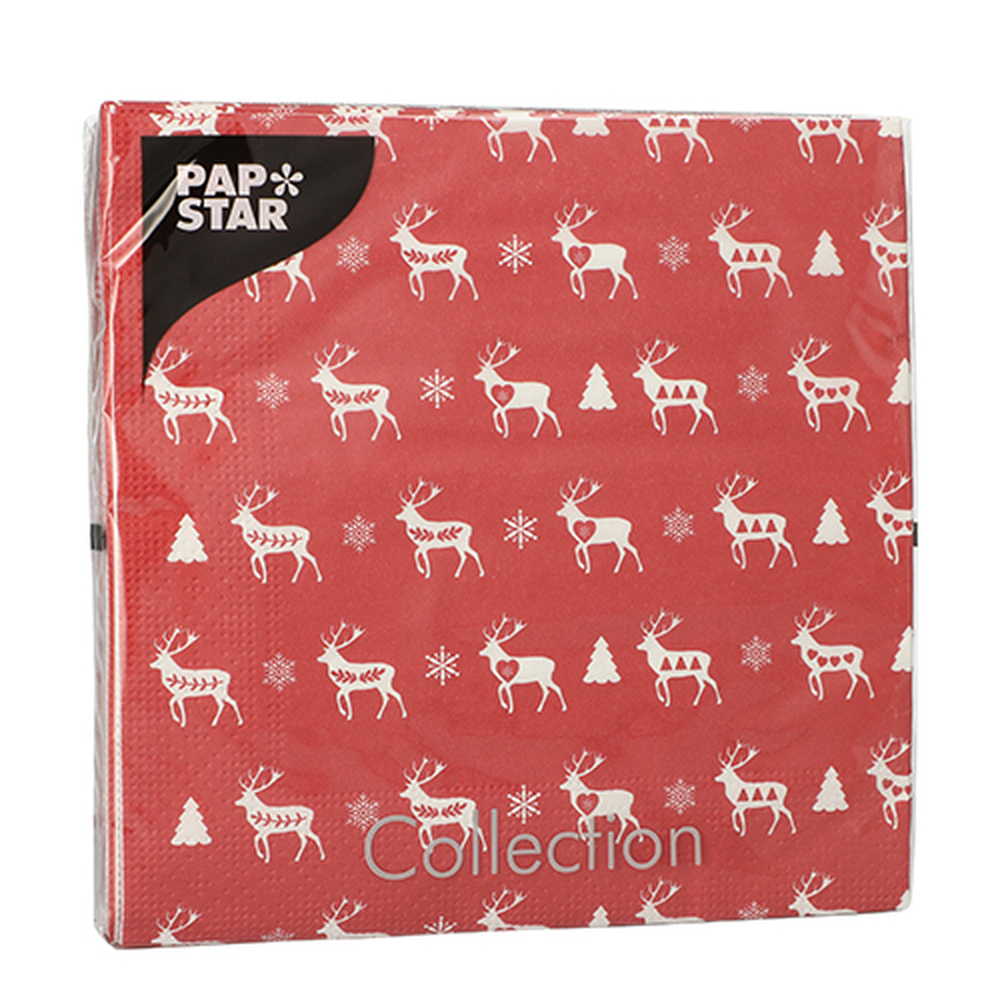 Papstar Servietten, 3-lagig 1/4-Falz 33 cm x 33 cm "Rennes"