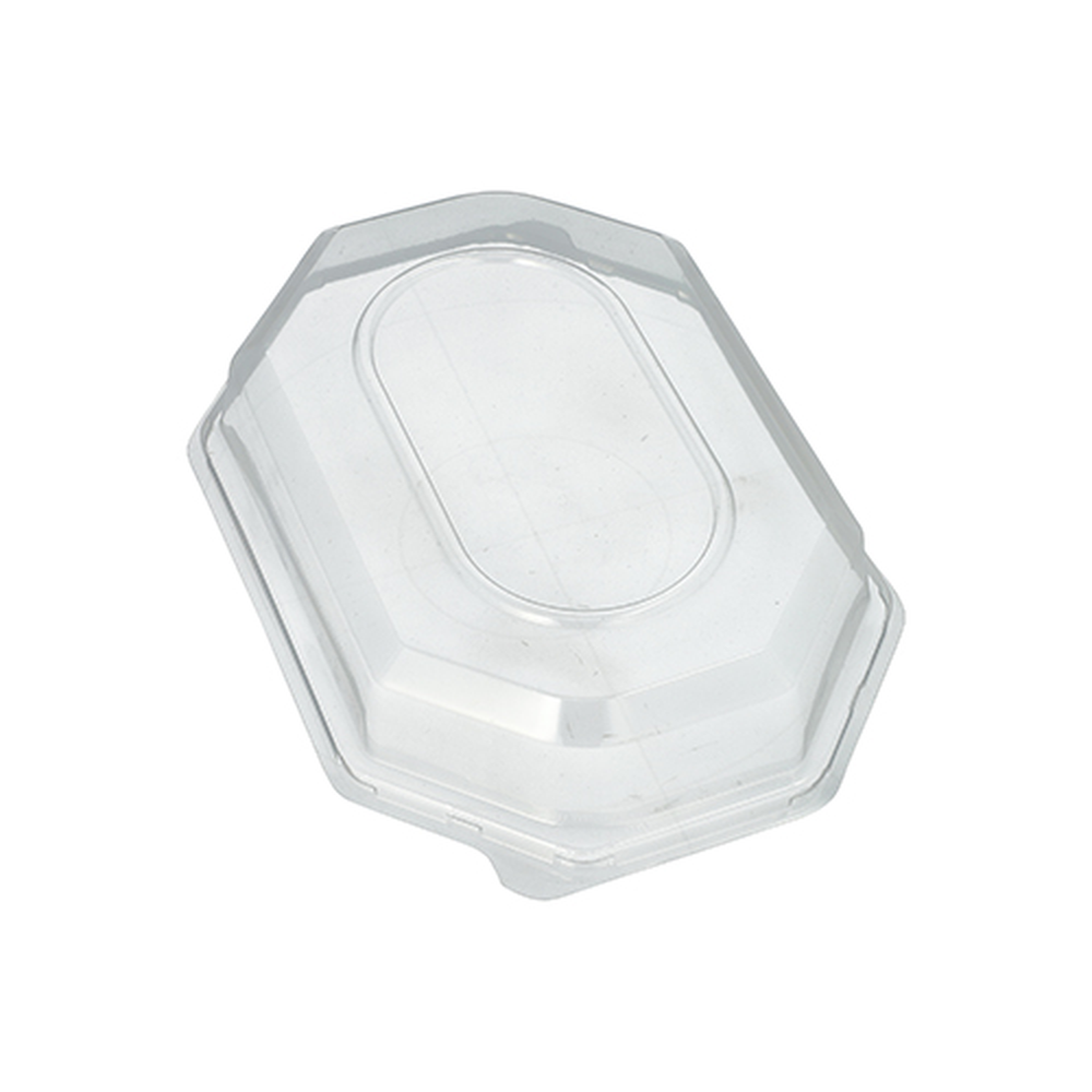 Papstar Deckel für Servierplatten, PET 6 cm x 22 cm x 31 cm transparent