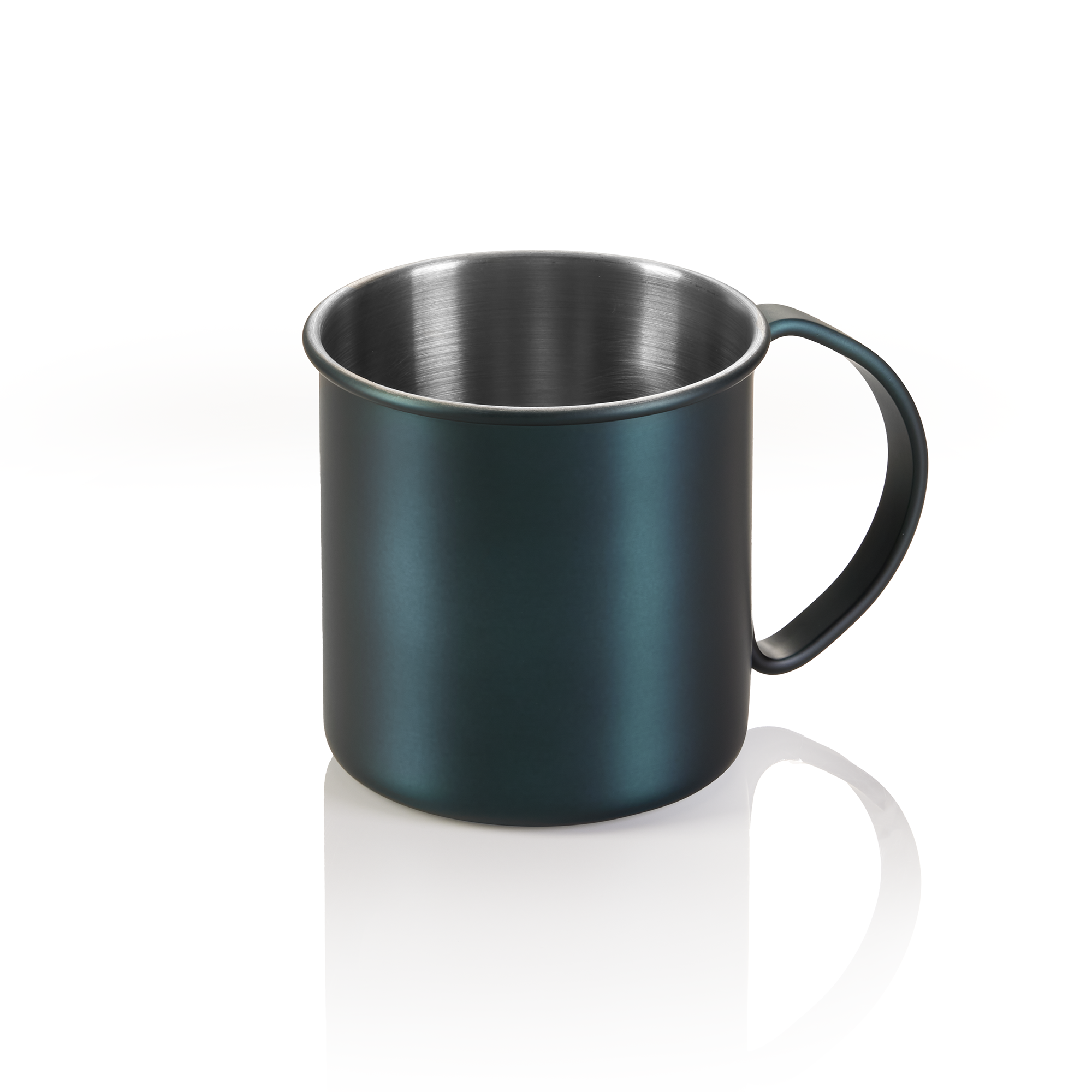 WAS Moscow Mule NOCTURN, 0,45 ltr., Ø 9 cm, Höhe 9 cm, blau matt - HLC, Chromnic