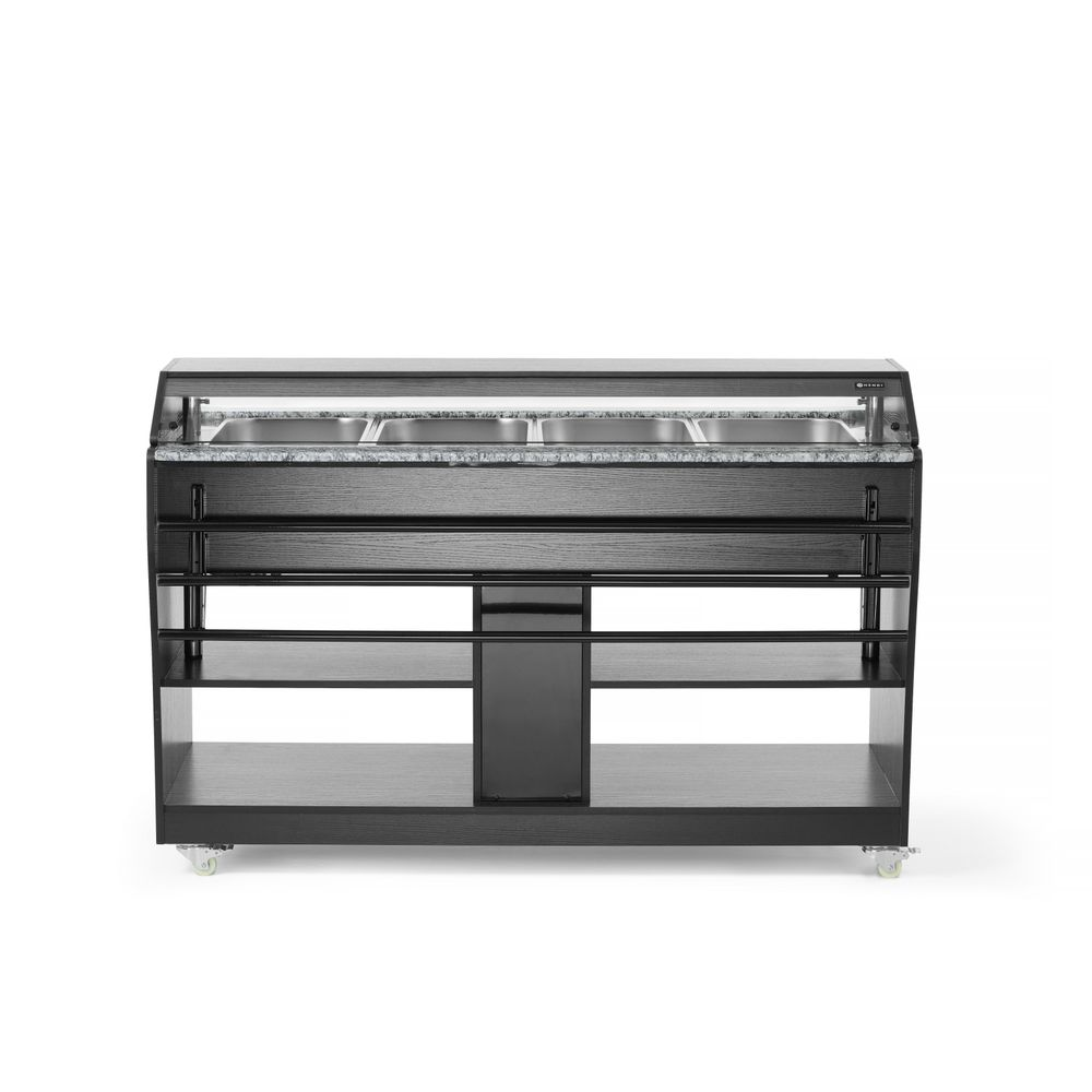 Theke, Kühltheke, Grab-Display, Frischtheke, Rollbare Unterschränke