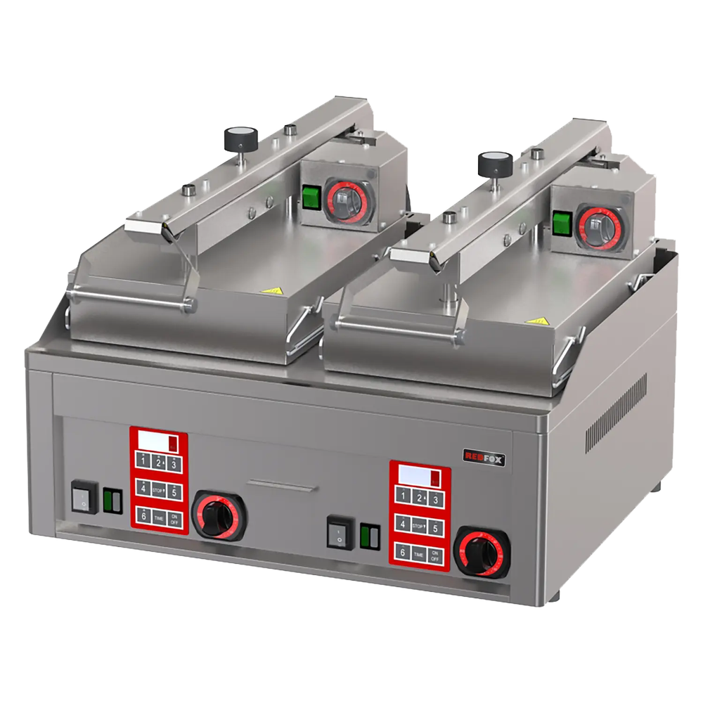 RM Gastro Halbautomatischer Steakgrill DURABLE CHROM / REDFOX - KDA 66 ED
