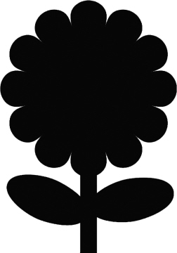 Contacto Wandtafel Motiv BLUME