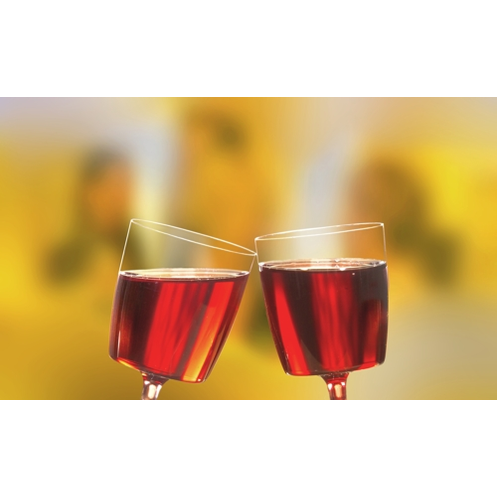 Papstar Stiel-Gläser für Rotwein, PS 0,2 l Ø 7,2 cm · 10 cm glasklar einteilig