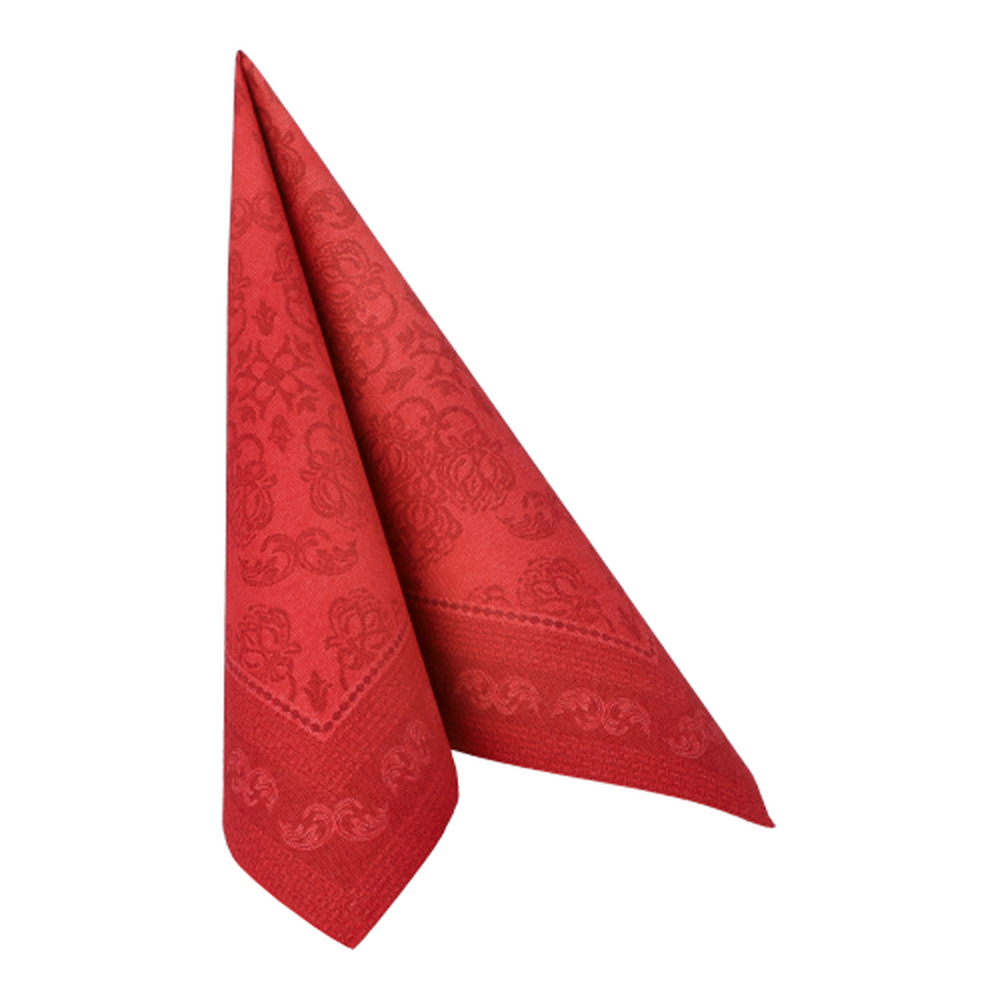 PAPSTAR Servietten ROYAL Collection 1/4-Falz 40 cm x 40 cm bordeaux Arabe