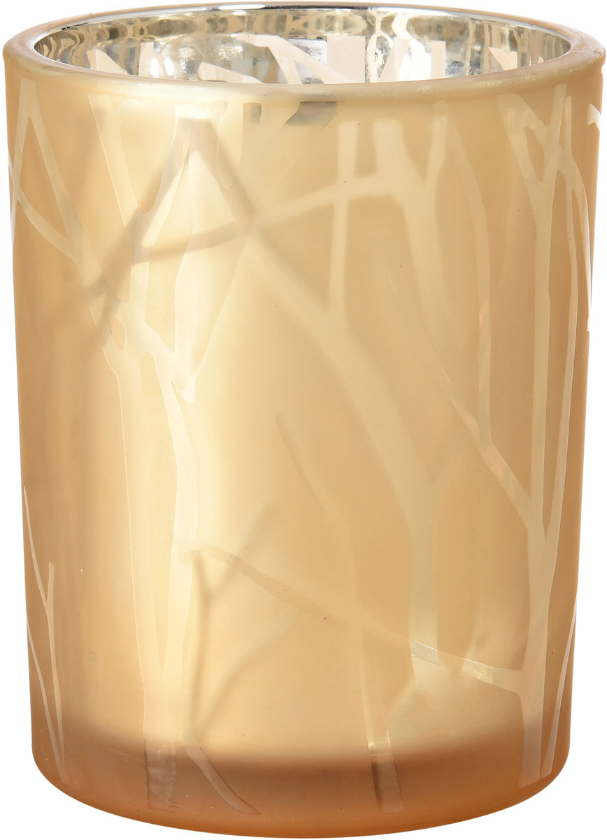 Duni Kerzenhalter Shimmer 100 x 80 mm sand, Glas