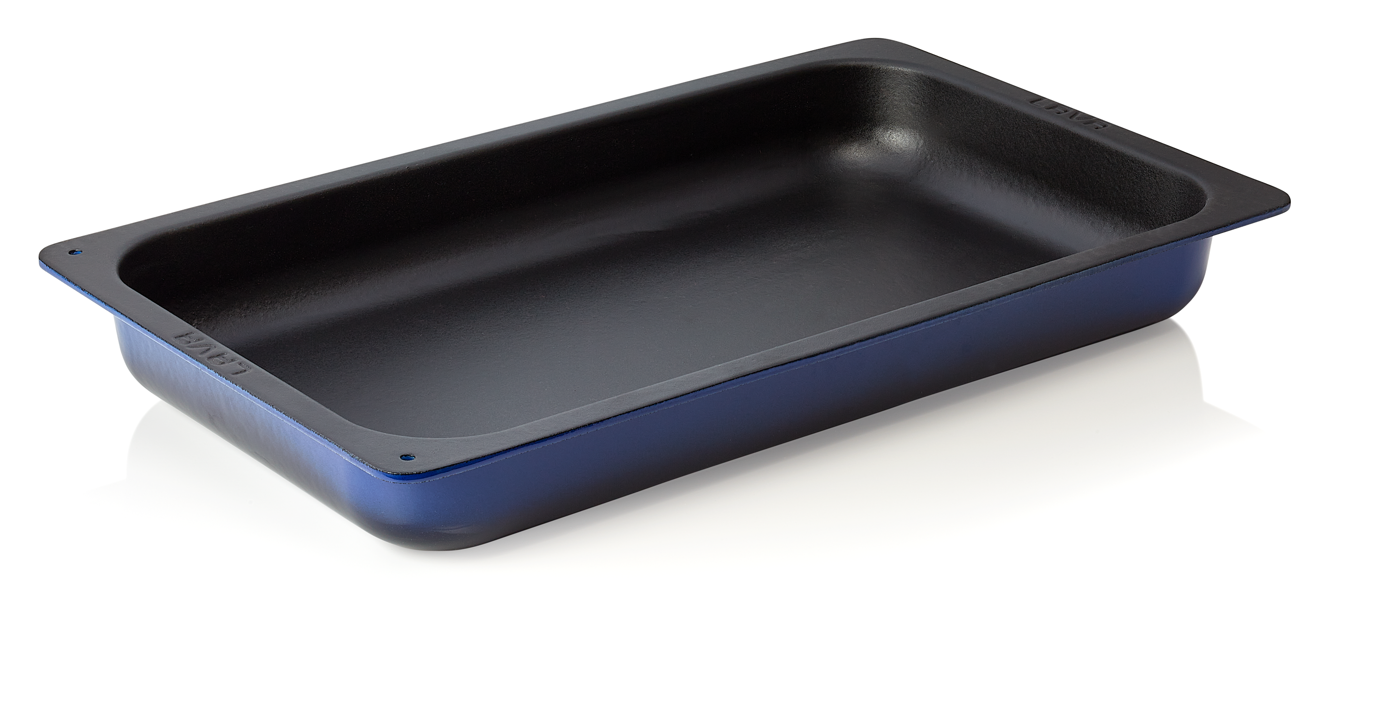 WAS GN Behälter 1/1 GN Höhe 65 mm 53 x 32,5 x 6,5 cm blau Gusseisen
