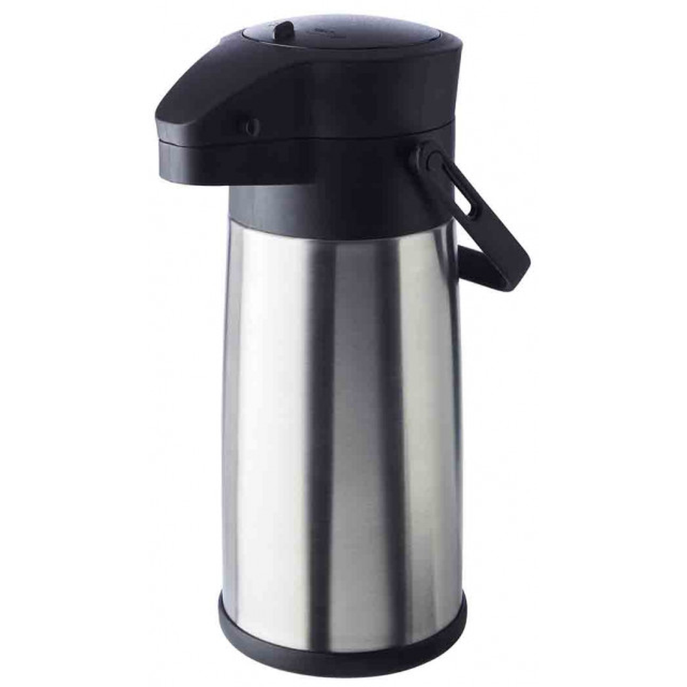 APS Pump-Isolierkanne -BUDGET- Ø 13,5 cm, H: 32,5 cm , Edelstahl, Polypropylen