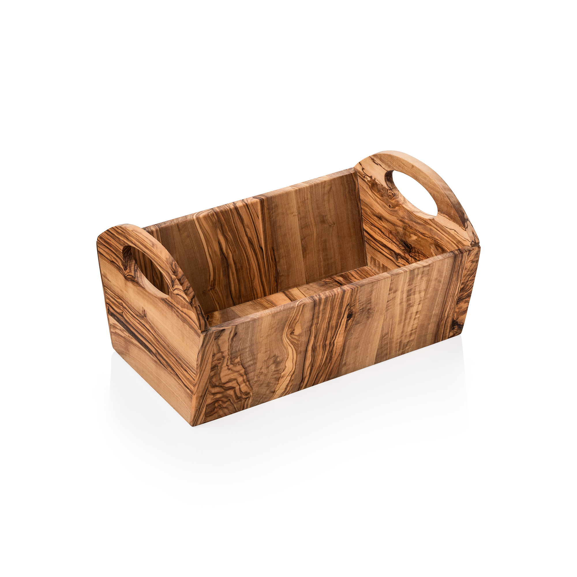 WAS Korb PURE OLIVE, 33,5 x 17,5 x 17,5 cm, Olivenholz