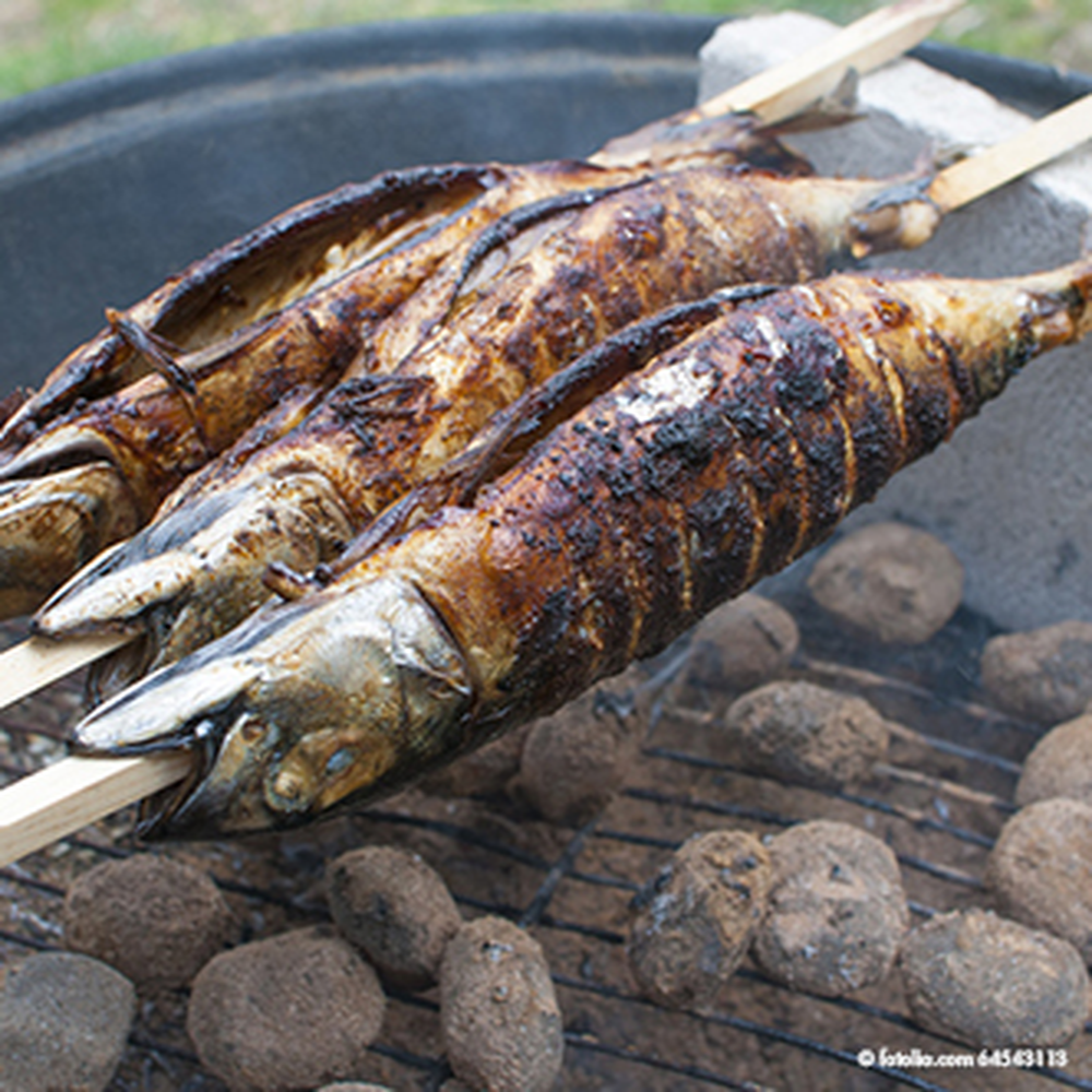Papstar Grill-Spieße "pure" 80 cm x 8 mm x 8 mm "Steckerlfisch"