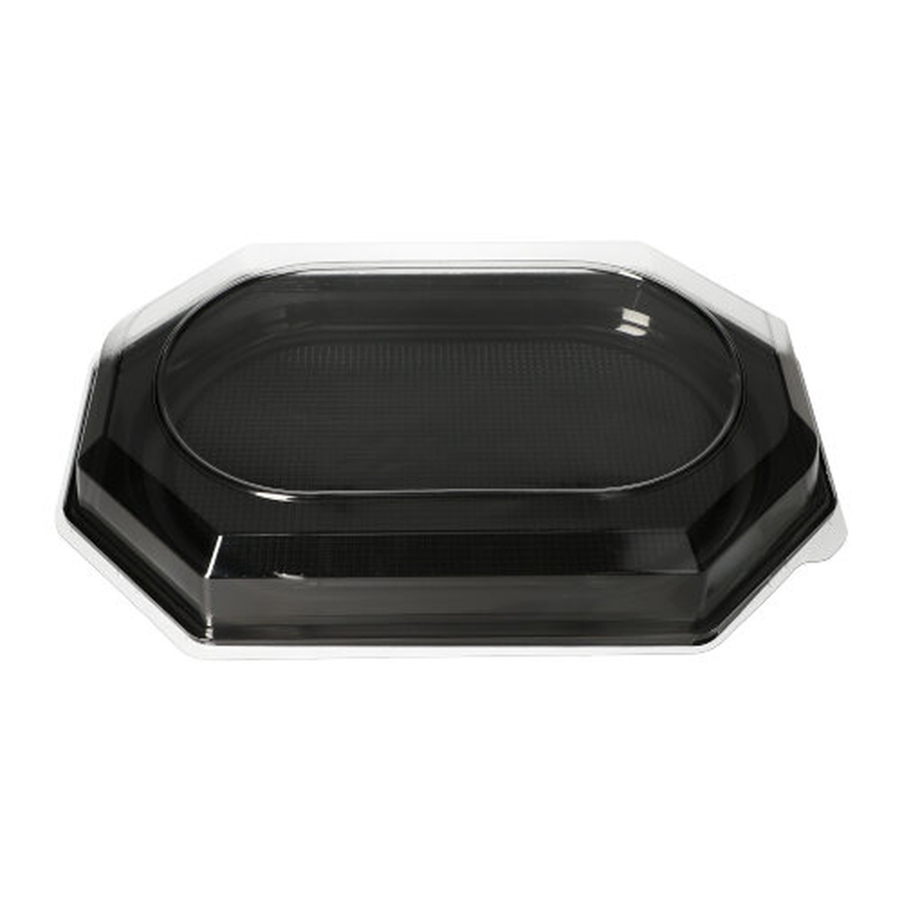 Papstar Deckel für Servierplatten, PET 6,3 cm x 45 cm x 31,5 cm transparent