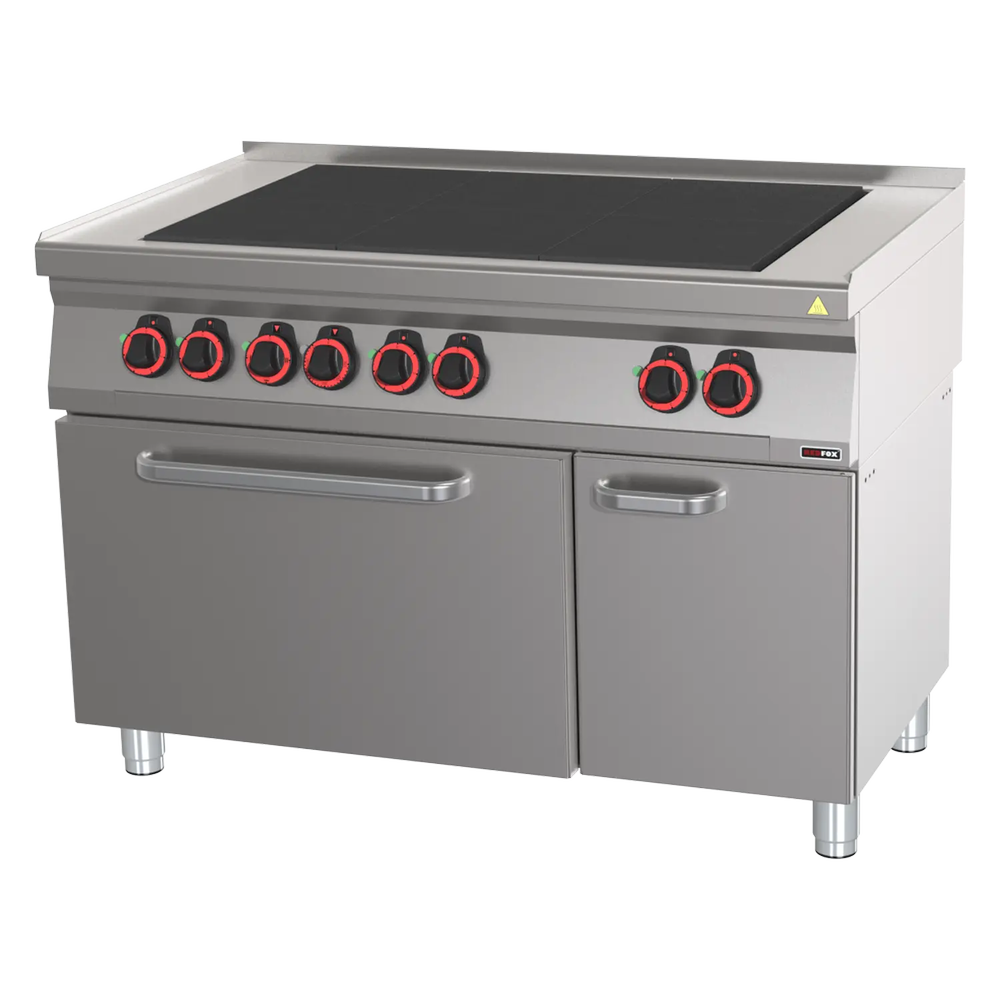 RM Gastro Herd elektrisch mit 6 Glühplatten mit Backofen GN 2/1 / REDFOX - SPLT 