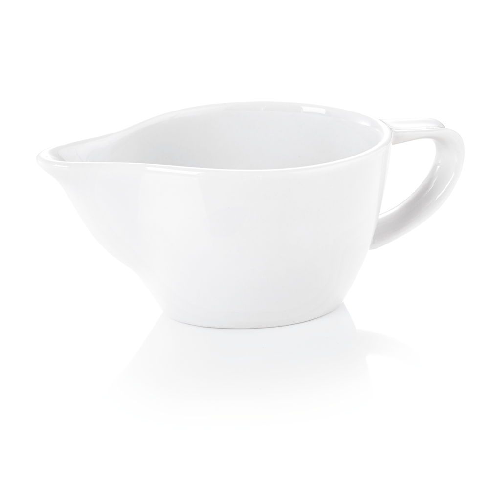 WAS Sauciere Set, 200 ml, 15 x 7,5 x 6 cm, Set á 6 Stück, Porzellan