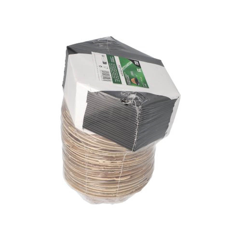 Papstar Schalen, Palmblatt rund 300 ml Ø 15 cm · 5,5 cm mit separatem Flower-Lid