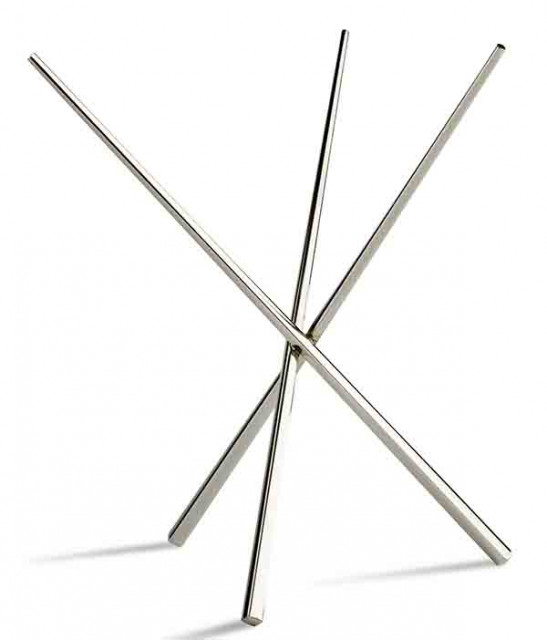 APS Buffetständer -ASIA PLUS- Ø 20,5 / Ø 16,5 cm, H: 20 cm , 18/10 Edelstahl, po