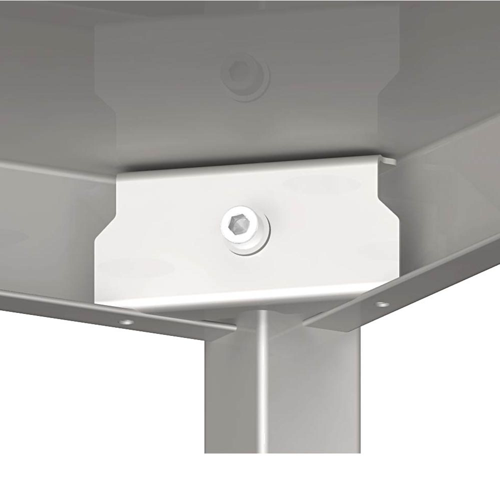 Stalgast Regal mit glatten Böden, 1300x400x1800 mm, Selbstmontage